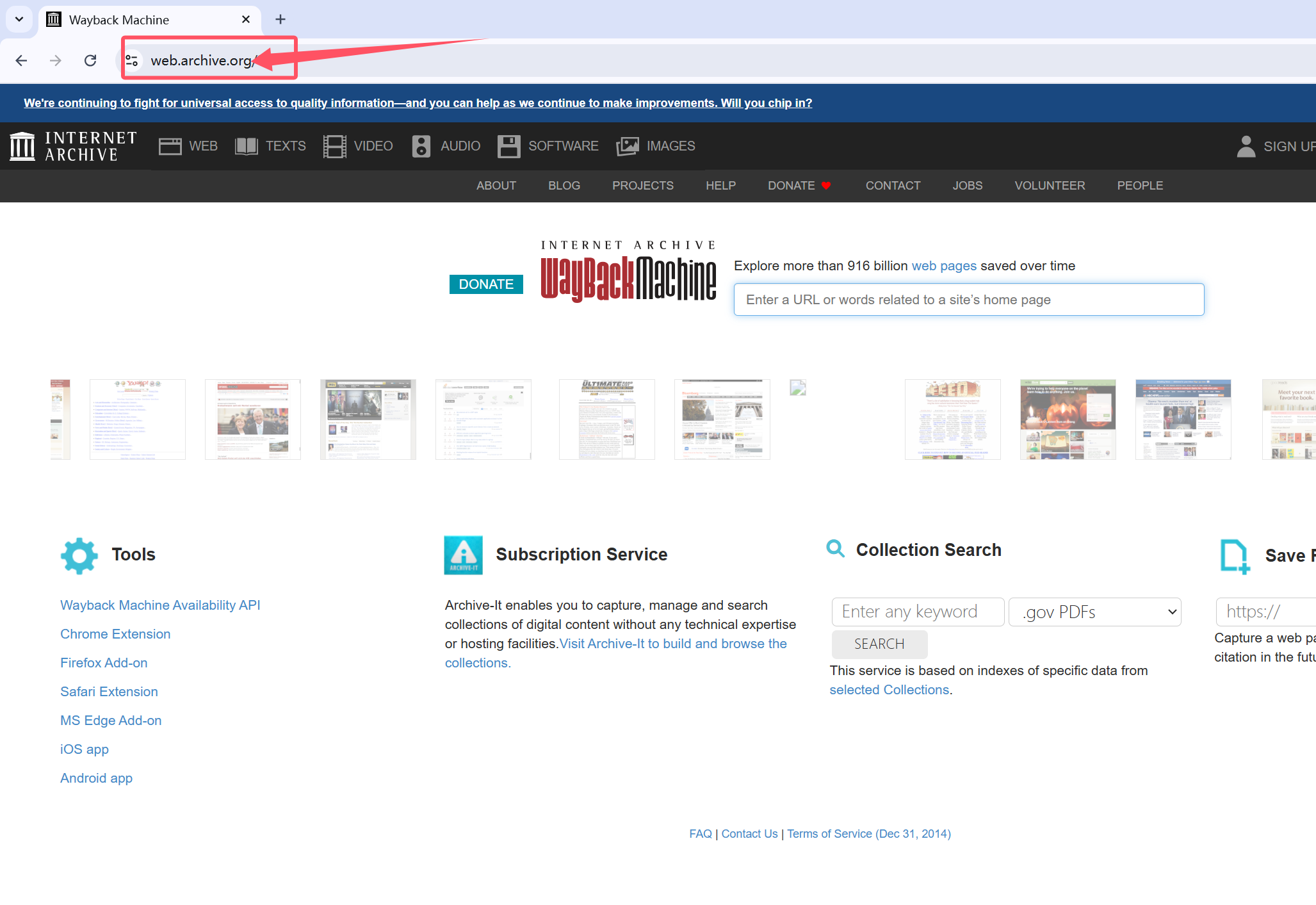 Wayback Machine
